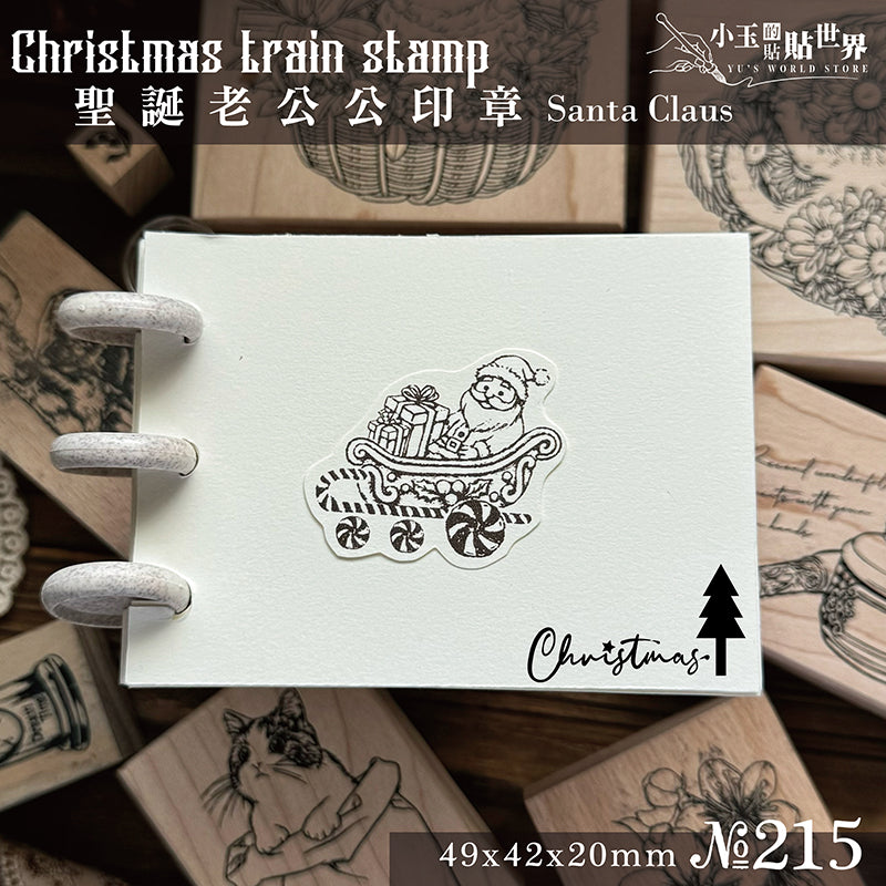 new / no.215-221 聖誕小火車 / 木製印章 12月中出貨 - YU'S WORLD STORE|小玉的貼貼世界