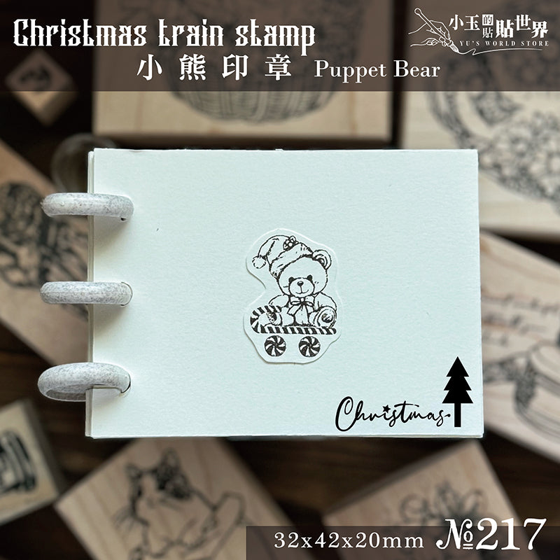 new / no.215-221 聖誕小火車 / 木製印章 12月中出貨 - YU'S WORLD STORE|小玉的貼貼世界
