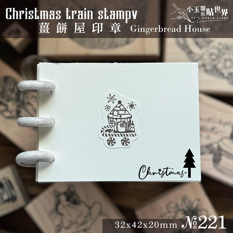 new / no.215-221 聖誕小火車 / 木製印章 12月中出貨 - YU'S WORLD STORE|小玉的貼貼世界