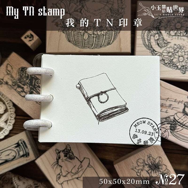 new / no.27 我的TN 手繪復古 / 木製印章 /復刻 12中出貨 - YU'S WORLD STORE|小玉的貼貼世界