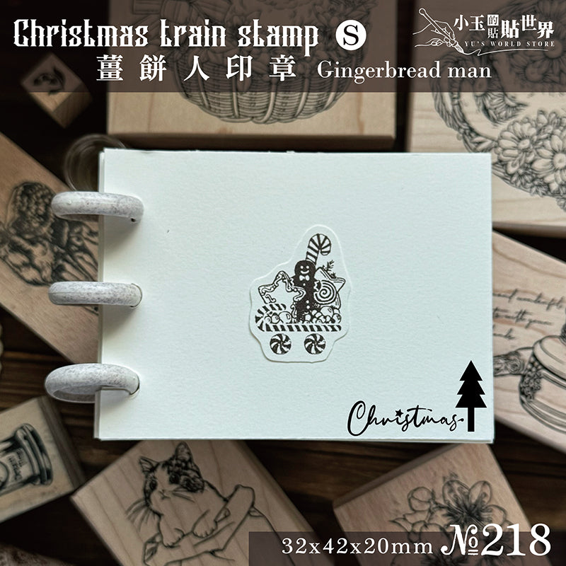 new / no.215-221 聖誕小火車 / 木製印章 12月中出貨 - YU'S WORLD STORE|小玉的貼貼世界