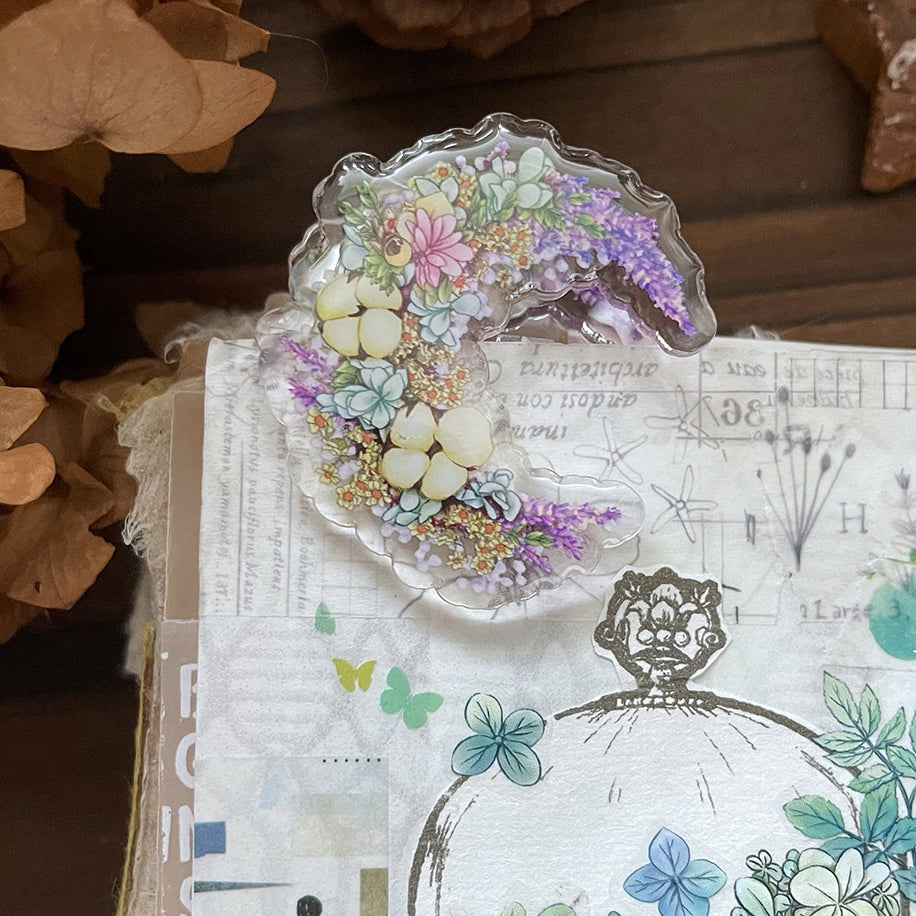 可愛貓咪 小花 雙面 滴膠 壓克力 手帳夾 - YU'S WORLD STORE|小玉的貼貼世界