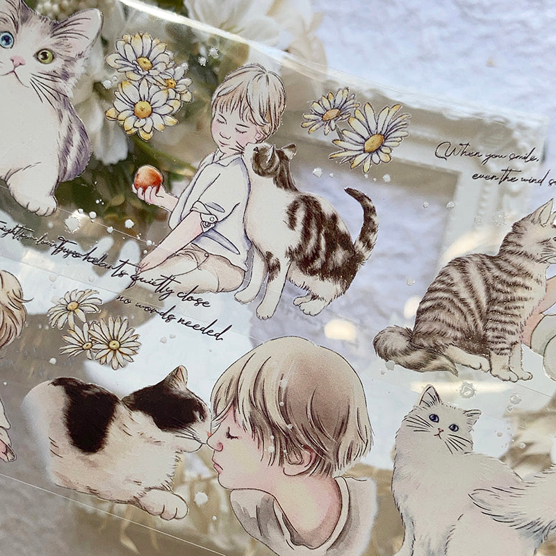 new《 愛的片刻 |愛しいひととき|Love moment 》Glossy PET tape +Spot Varnishing - YU'S WORLD STORE|小玉的貼貼世界