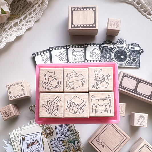 new / no.303-308 文具日常系列之文具控印章組 - YU'S WORLD STORE|小玉的貼貼世界