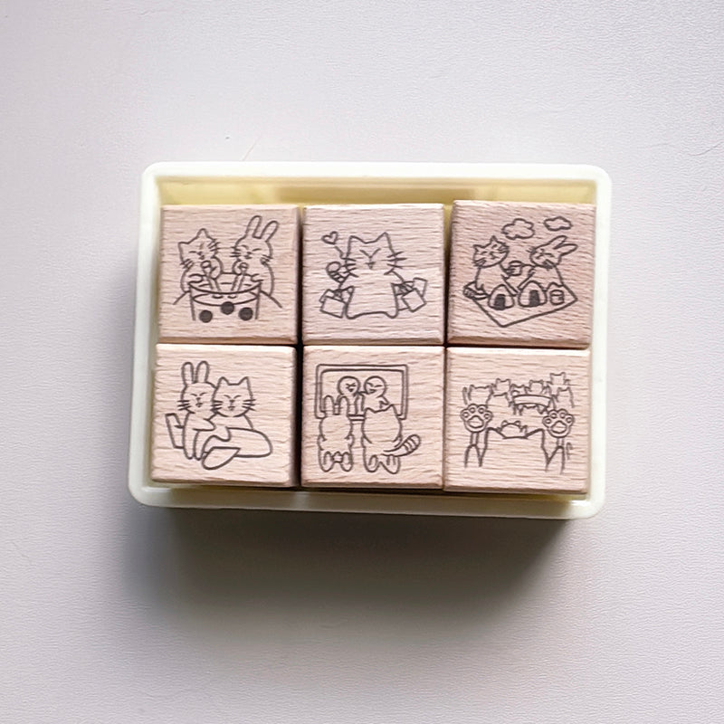 new / no.297-302 快樂時光 / 印章 - YU'S WORLD STORE|小玉的貼貼世界