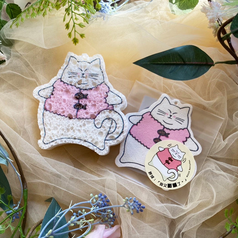 胖球:「我又膨脹了。」木漿環保清潔海綿/快乾防菌/洗手洗澡/洗碗/蔬果清潔 - YU'S WORLD STORE|小玉的貼貼世界