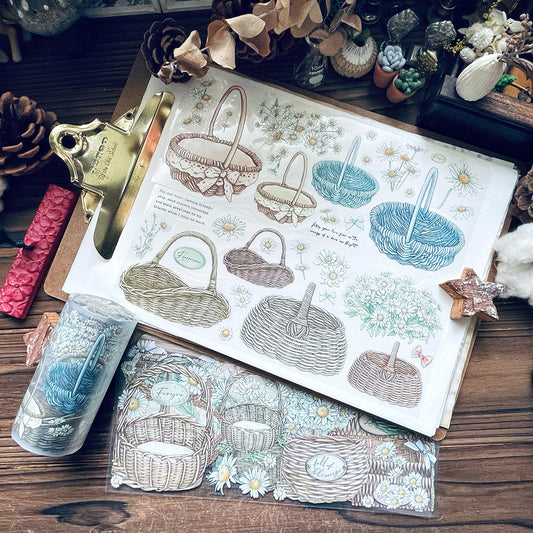 TAP26 道具間 :: 籃 & 花 / PET膠帶 - YU'S WORLD STORE|小玉的貼貼世界