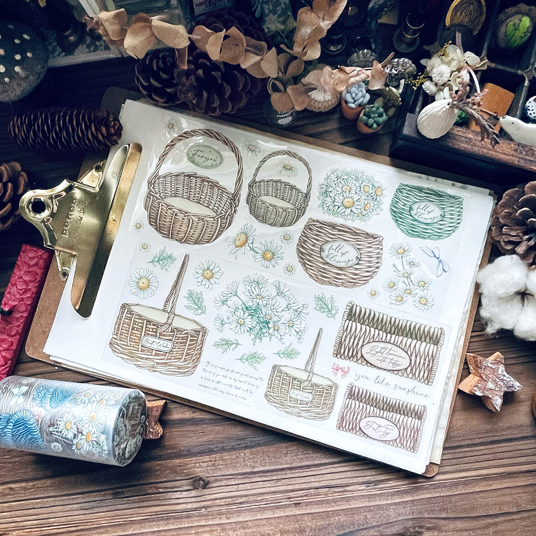 TAP26 道具間 :: 籃 & 花 / PET膠帶 - YU'S WORLD STORE|小玉的貼貼世界