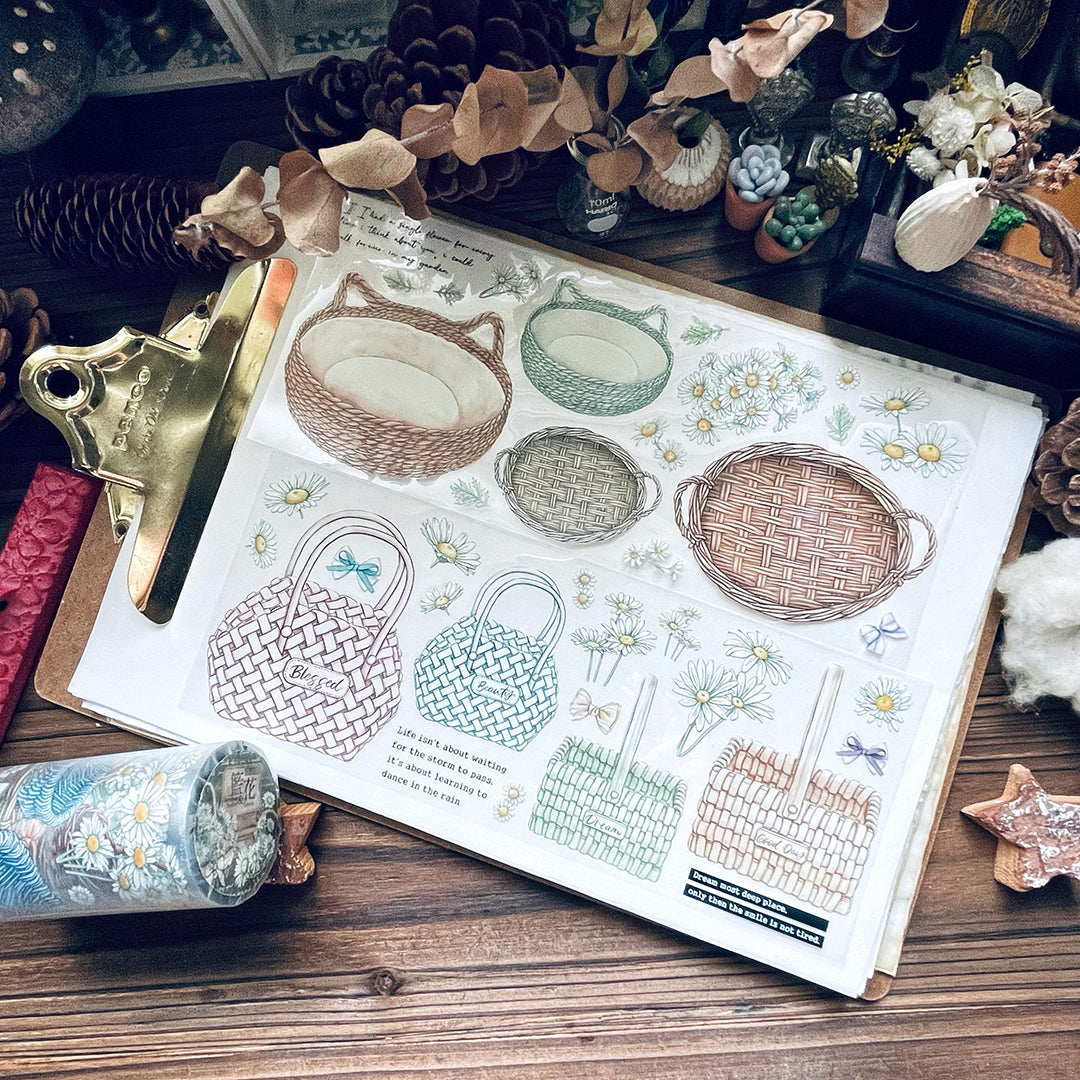 TAP26 道具間 :: 籃 & 花 / PET膠帶 - YU'S WORLD STORE|小玉的貼貼世界
