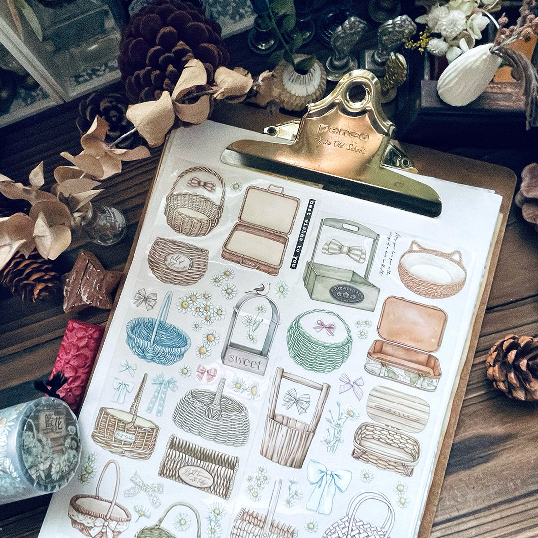 TAP26 道具間 :: 籃 & 花 / PET膠帶 - YU'S WORLD STORE|小玉的貼貼世界