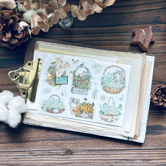 sweet garden Transfer Sticker 轉印貼紙 - YU'S WORLD STORE|小玉的貼貼世界