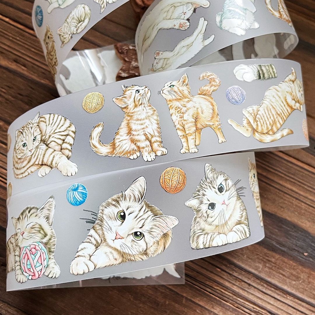 貓咪日常 毛線球/ 紙膠帶 - YU'S WORLD STORE|小玉的貼貼世界