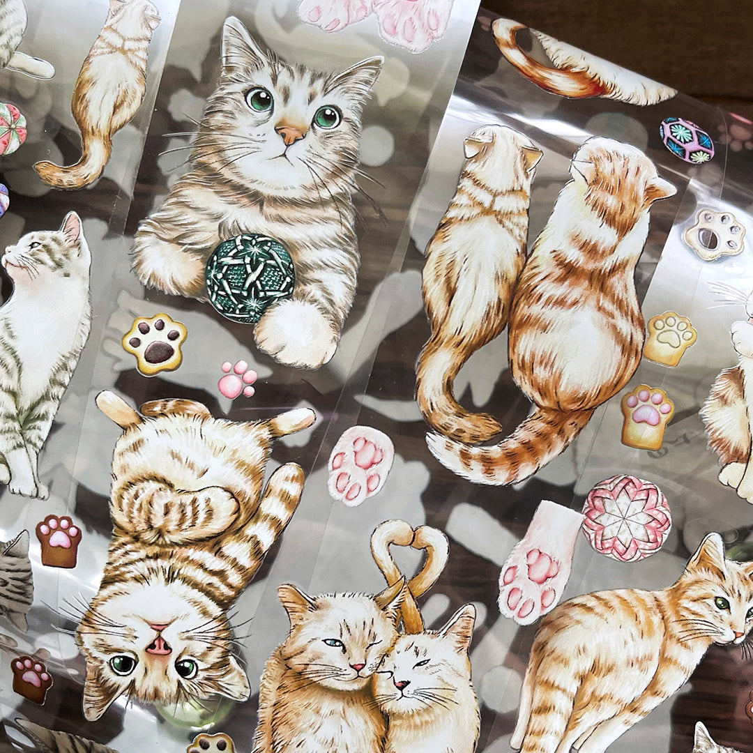 貓咪日常 肉球 / 紙膠帶 - YU'S WORLD STORE|小玉的貼貼世界