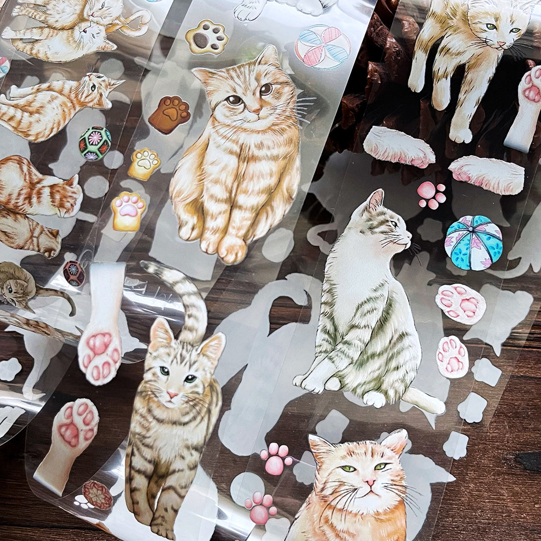 貓咪日常 肉球 / 紙膠帶 - YU'S WORLD STORE|小玉的貼貼世界