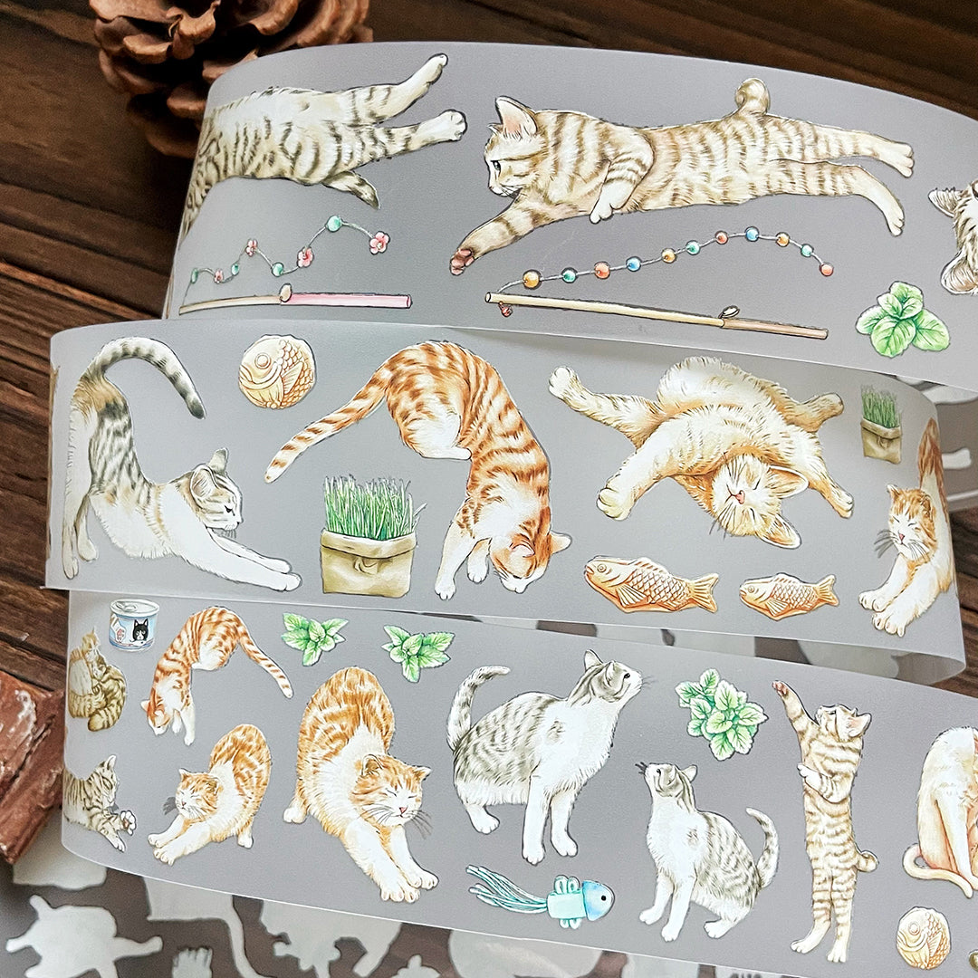 【預購】TAP19 貓咪日常 •ᴗ• 逗貓棒 / 紙膠帶 - 07/10出貨 - YU'S WORLD STORE|小玉的貼貼世界