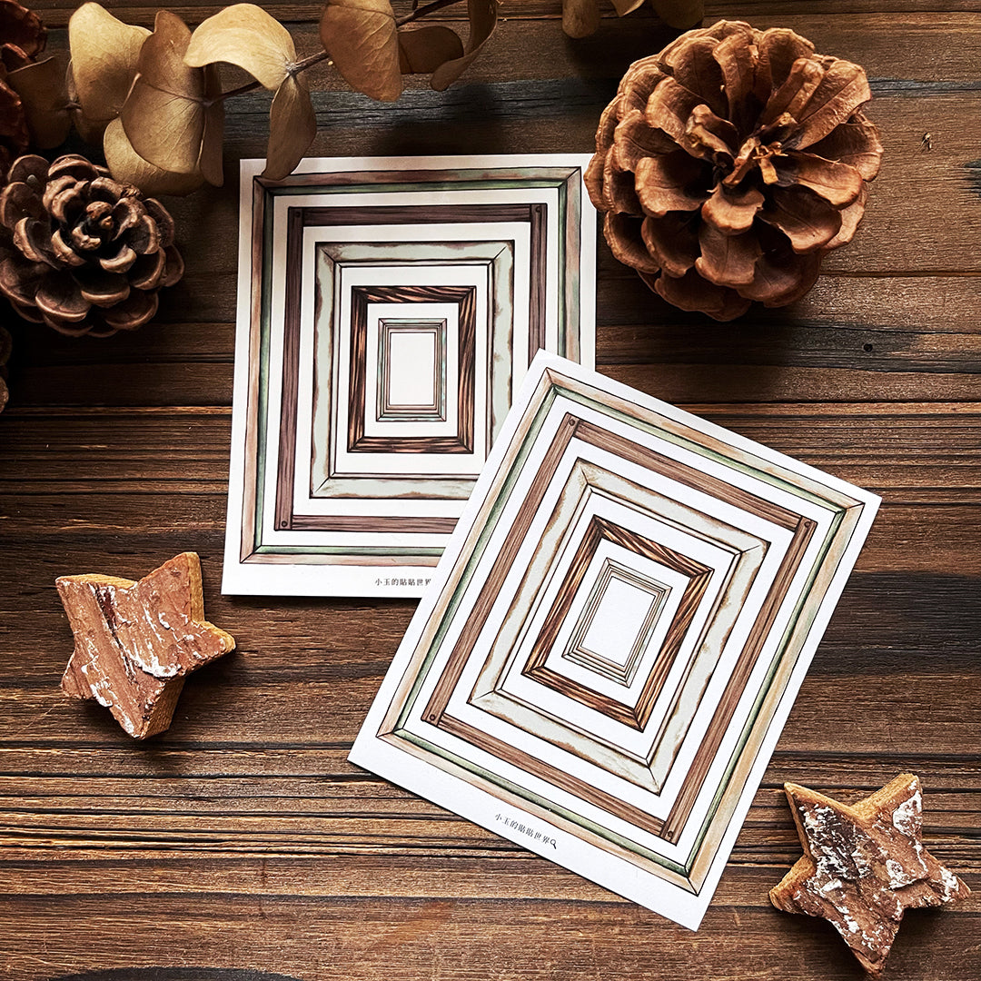 窗&框 :: 籃子&籃子 :: 籃子&瓶 / 明信片DIY貼紙組 - YU'S WORLD STORE|小玉的貼貼世界