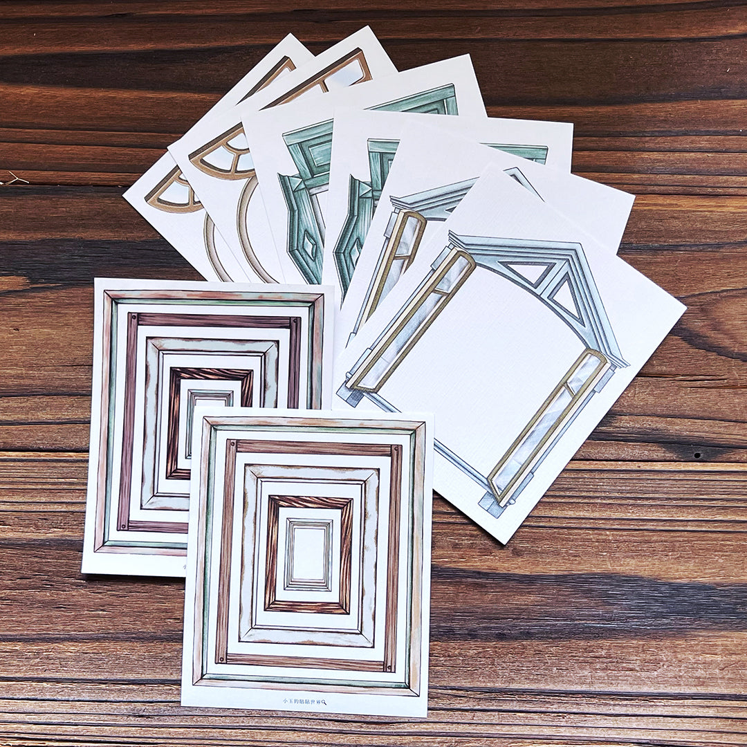 窗&框 :: 籃子&籃子 :: 籃子&瓶 / 明信片DIY貼紙組 - YU'S WORLD STORE|小玉的貼貼世界