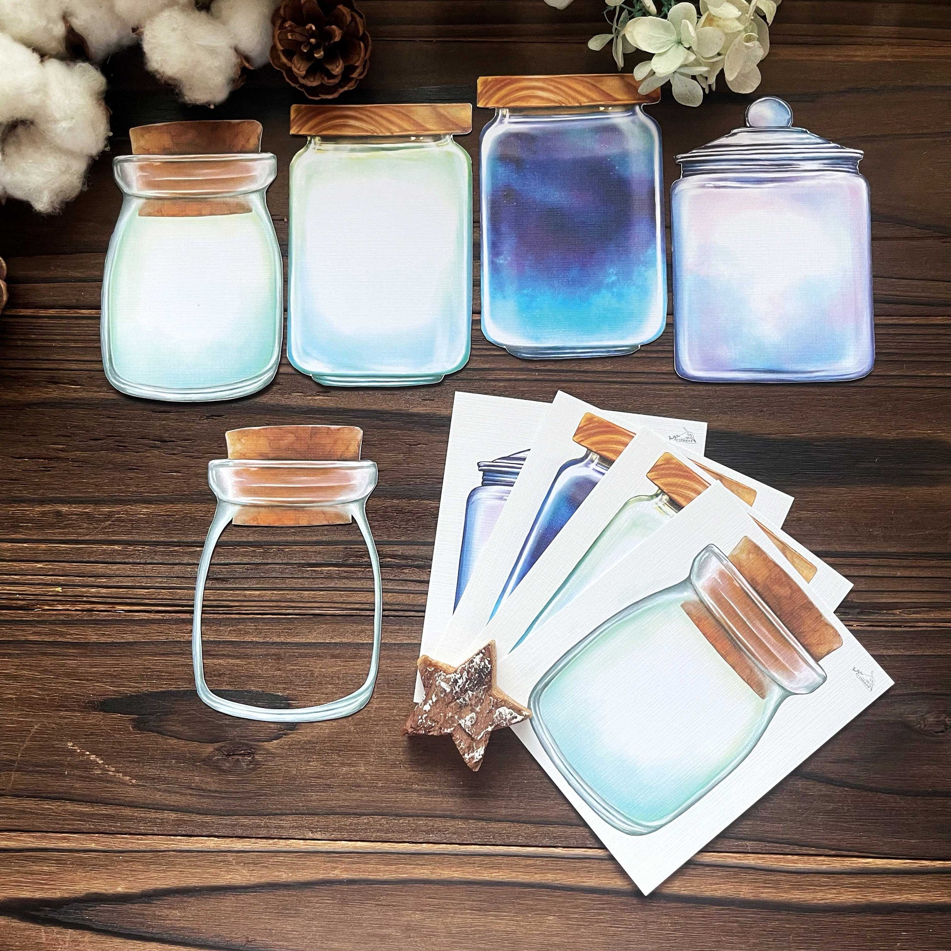 漂流瓶 星空瓶 玻璃瓶 / 明信片 - YU'S WORLD STORE|小玉的貼貼世界