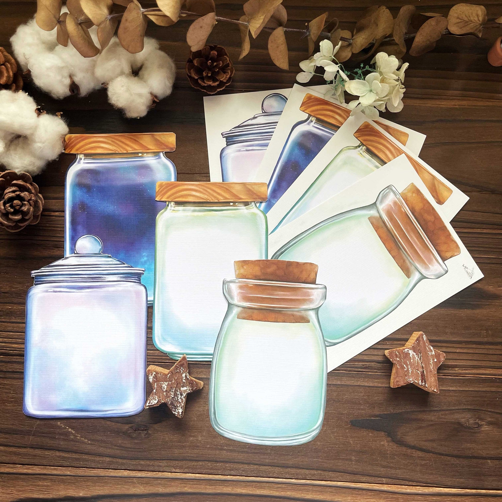 漂流瓶 星空瓶 玻璃瓶 / 明信片 - YU'S WORLD STORE|小玉的貼貼世界