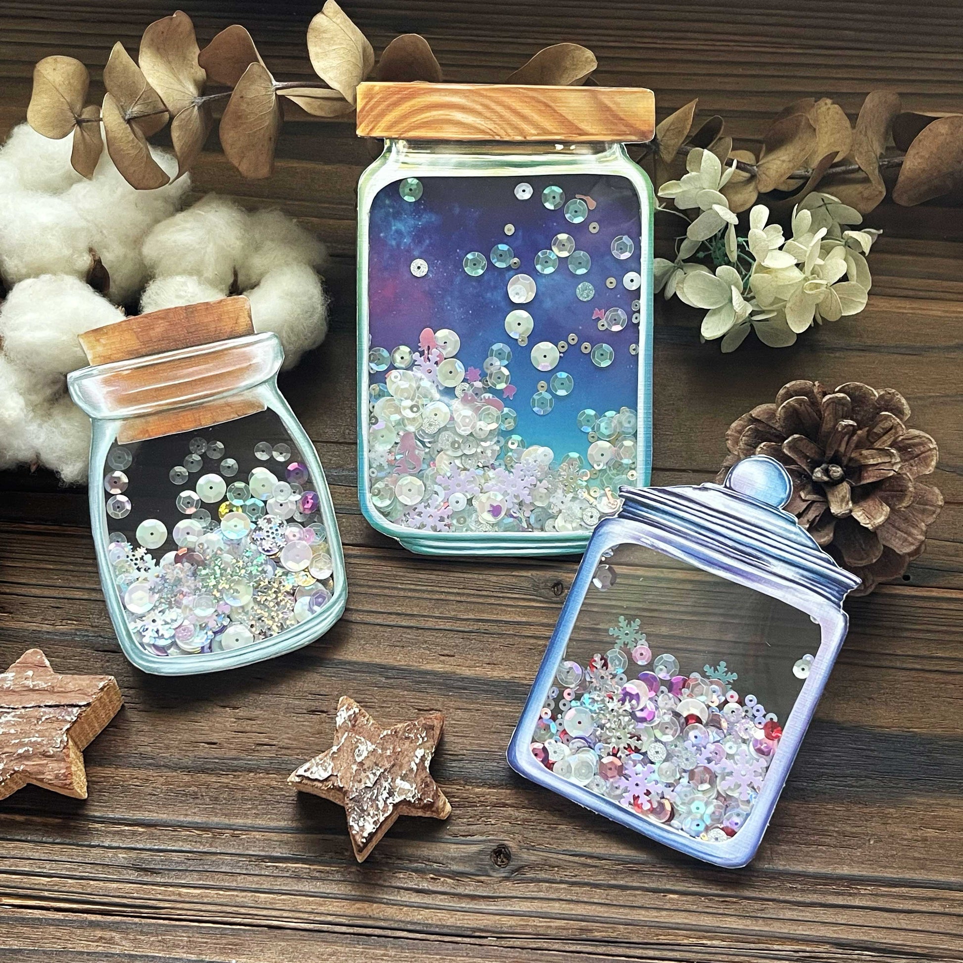 漂流瓶 星空瓶 玻璃瓶 / 明信片 - YU'S WORLD STORE|小玉的貼貼世界