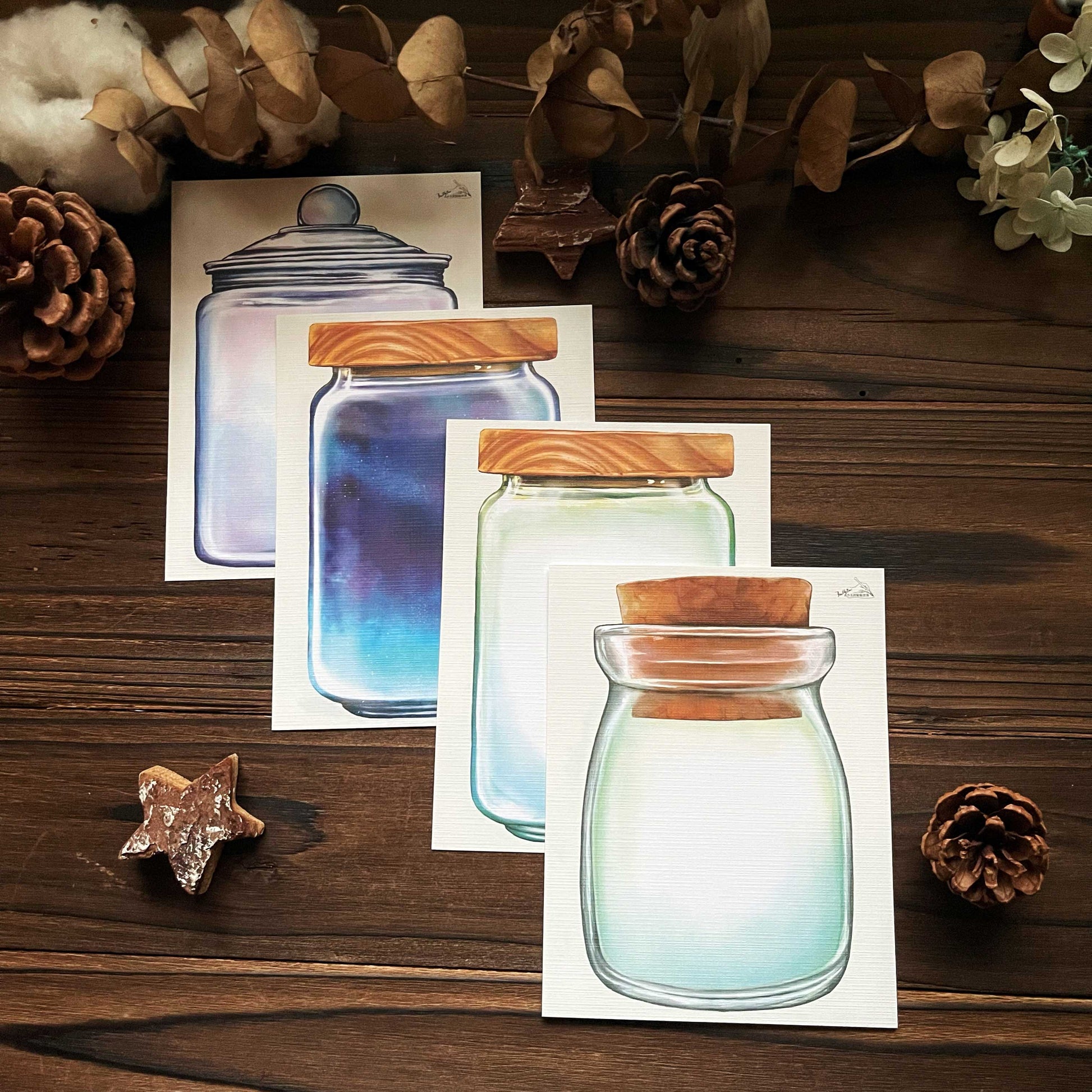 漂流瓶 星空瓶 玻璃瓶 / 明信片 - YU'S WORLD STORE|小玉的貼貼世界