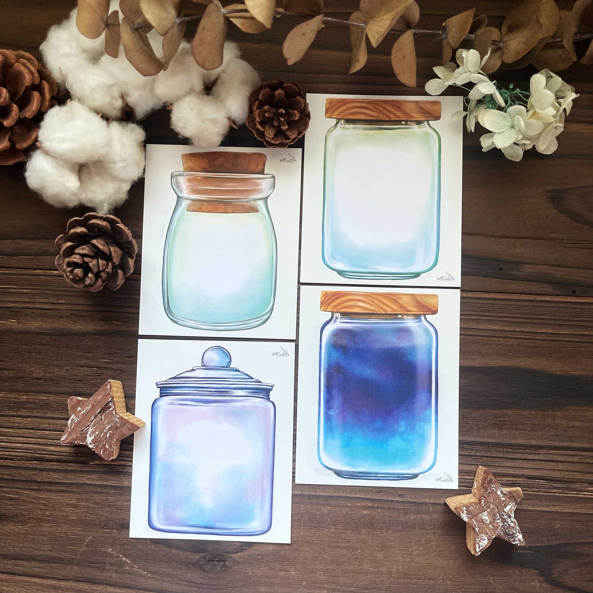 漂流瓶 星空瓶 玻璃瓶 / 明信片 - YU'S WORLD STORE|小玉的貼貼世界
