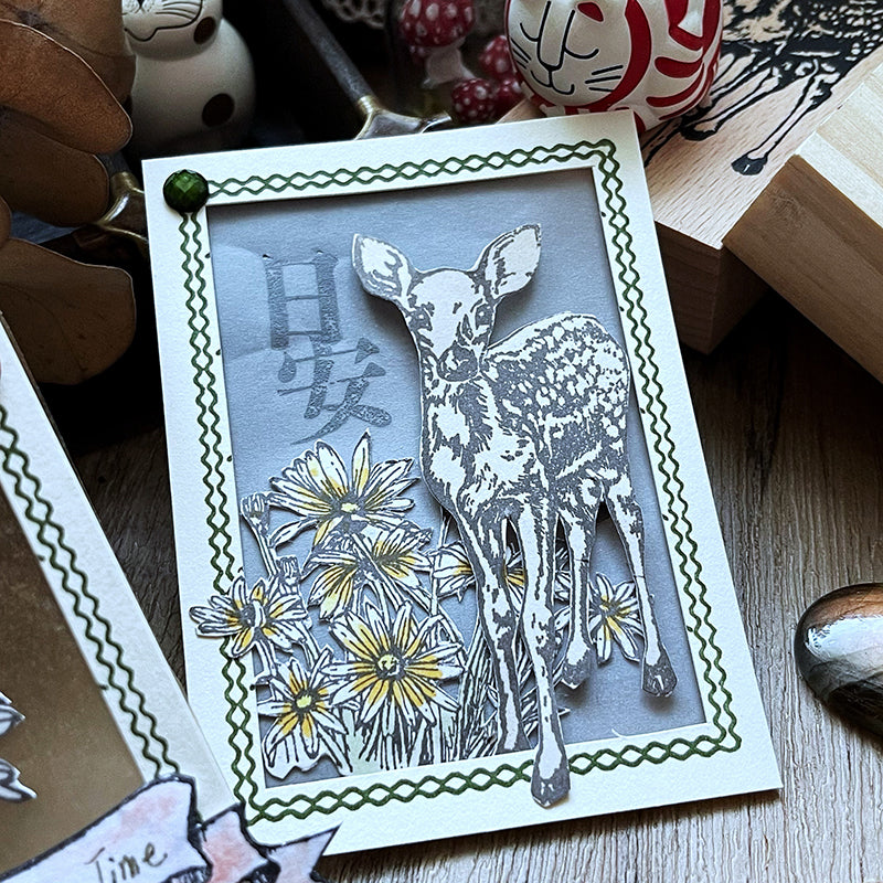 no.02 藏愛・我心裡的小雛菊 :: 復刻版 / 手繪復古印章 - YU'S WORLD STORE|小玉的貼貼世界