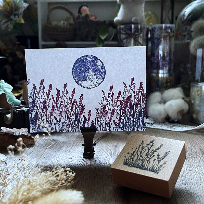 no.04 等待・薰衣草 :: 復刻版 / 手繪復古印章 - YU'S WORLD STORE|小玉的貼貼世界