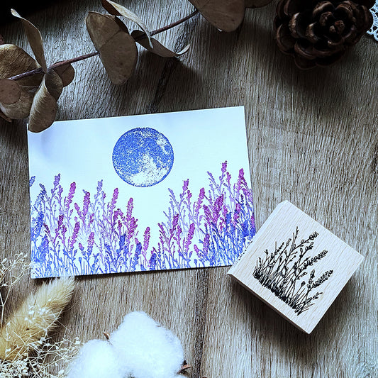 no.04 等待・薰衣草 :: 復刻版 / 手繪復古印章 - YU'S WORLD STORE|小玉的貼貼世界