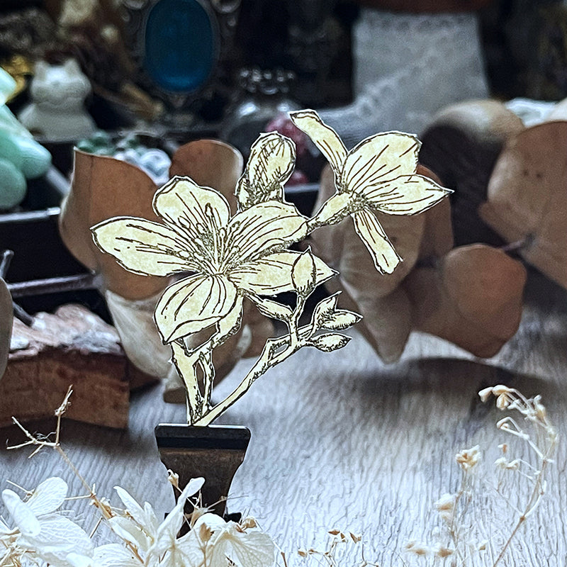 no.05 油桐花開・情初開 :: 復刻版 / 手繪復古印章 - YU'S WORLD STORE|小玉的貼貼世界