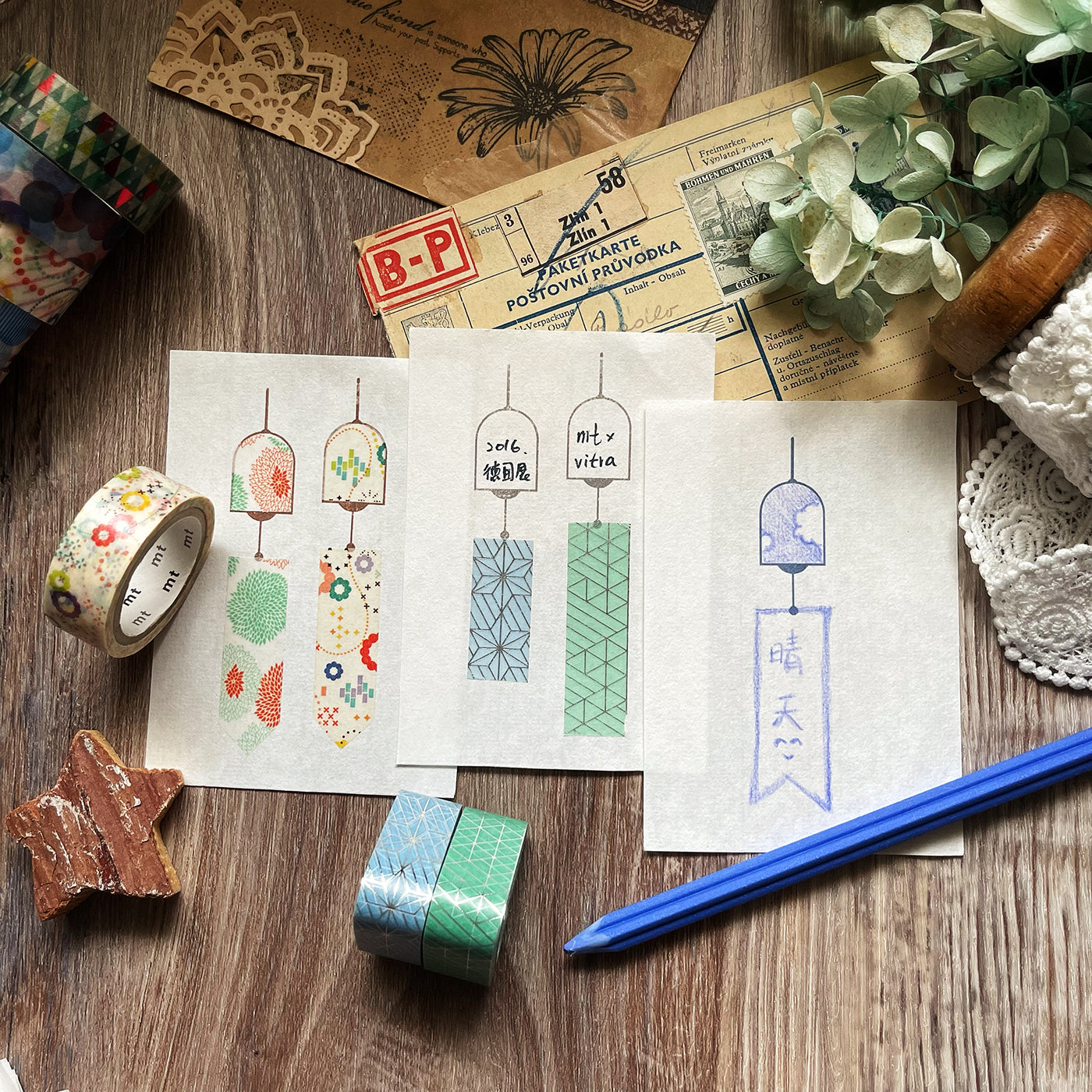 no.103 風鈴紙膠帶 / 印章 - YU'S WORLD STORE|小玉的貼貼世界