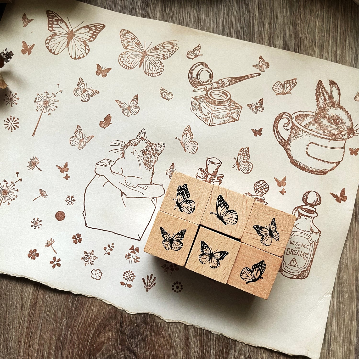 no.110-115 舞蝶 :: 復刻版 / 印章 - YU'S WORLD STORE|小玉的貼貼世界