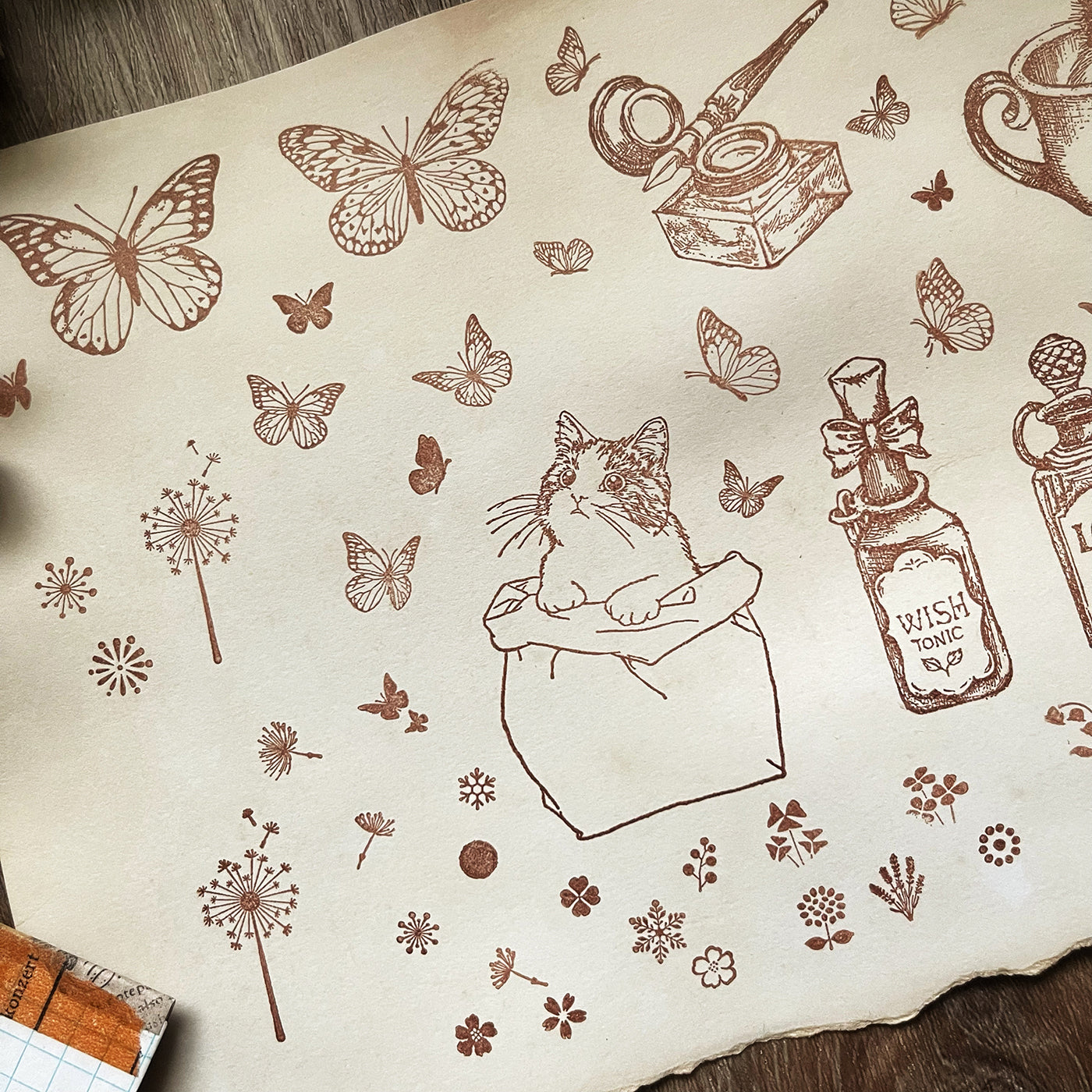 no.110-115 舞蝶 :: 復刻版 / 印章 - YU'S WORLD STORE|小玉的貼貼世界