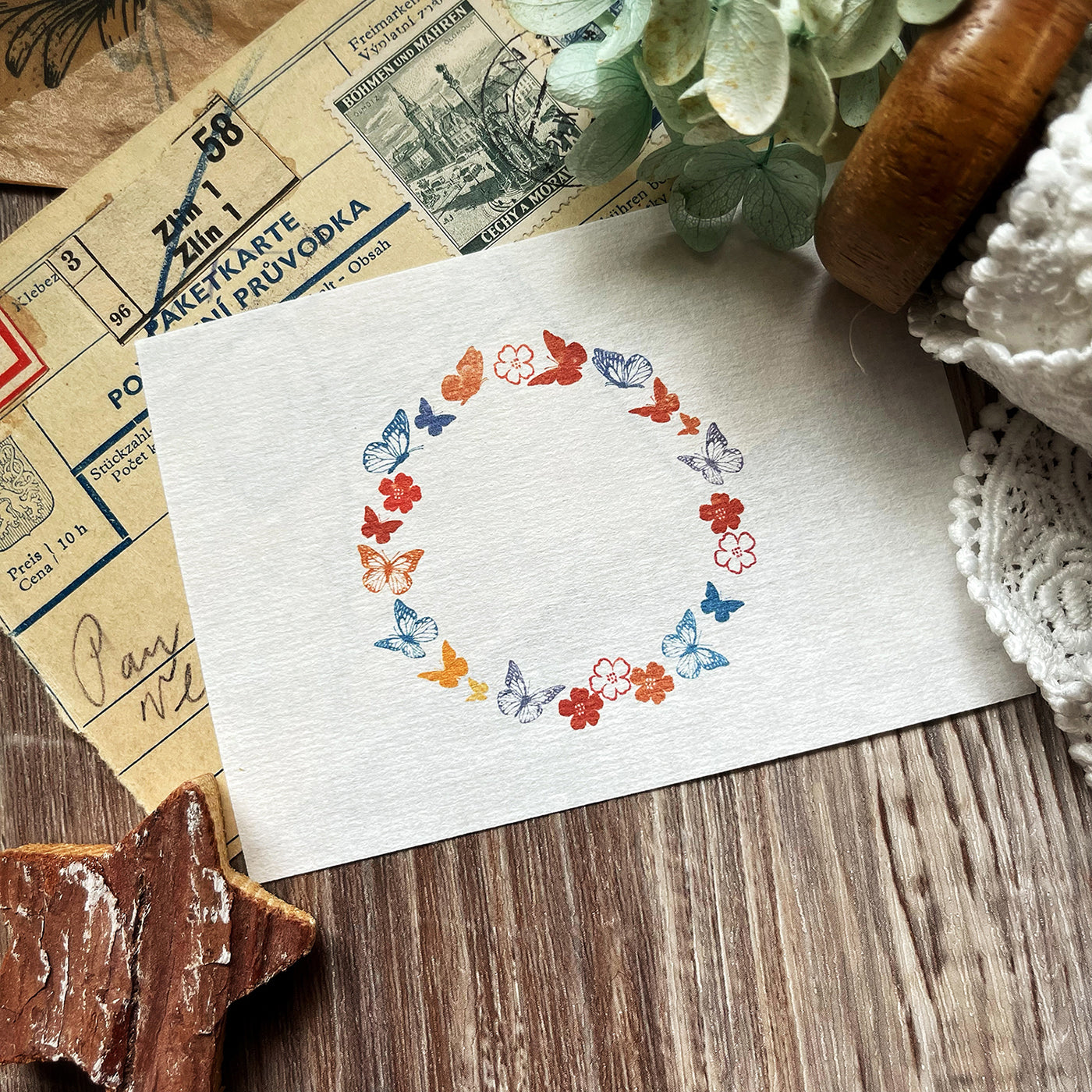 no.116-125 小舞蝶 :: 復刻版 / 迷你印章 - YU'S WORLD STORE|小玉的貼貼世界