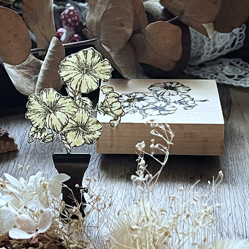 no.19-22 日光・扶桑花 :: 復刻版 / 手繪復古印章 - YU'S WORLD STORE|小玉的貼貼世界