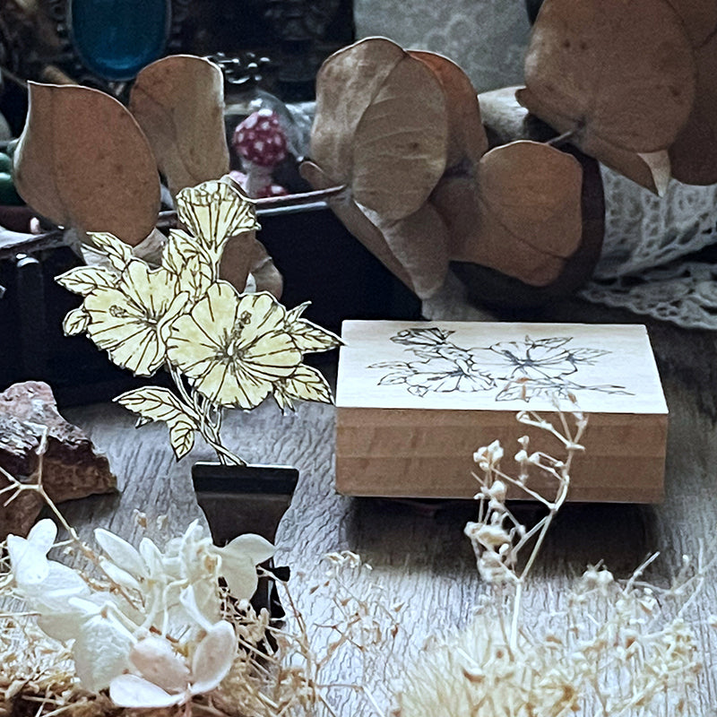 no.19-22 日光・扶桑花 :: 復刻版 / 手繪復古印章 - YU'S WORLD STORE|小玉的貼貼世界