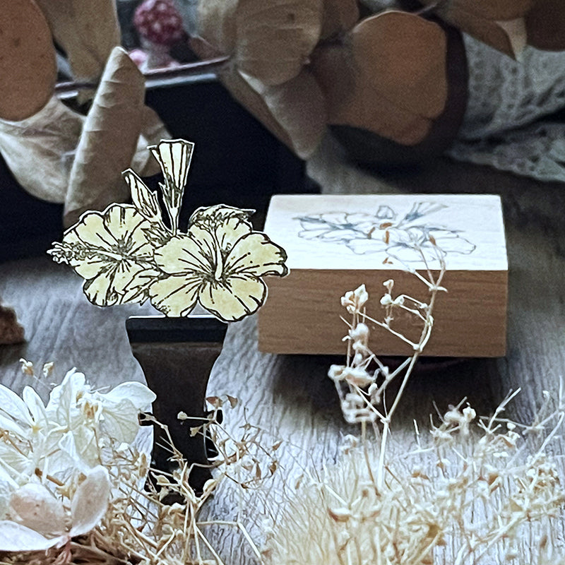 no.19-22 日光・扶桑花 :: 復刻版 / 手繪復古印章 - YU'S WORLD STORE|小玉的貼貼世界