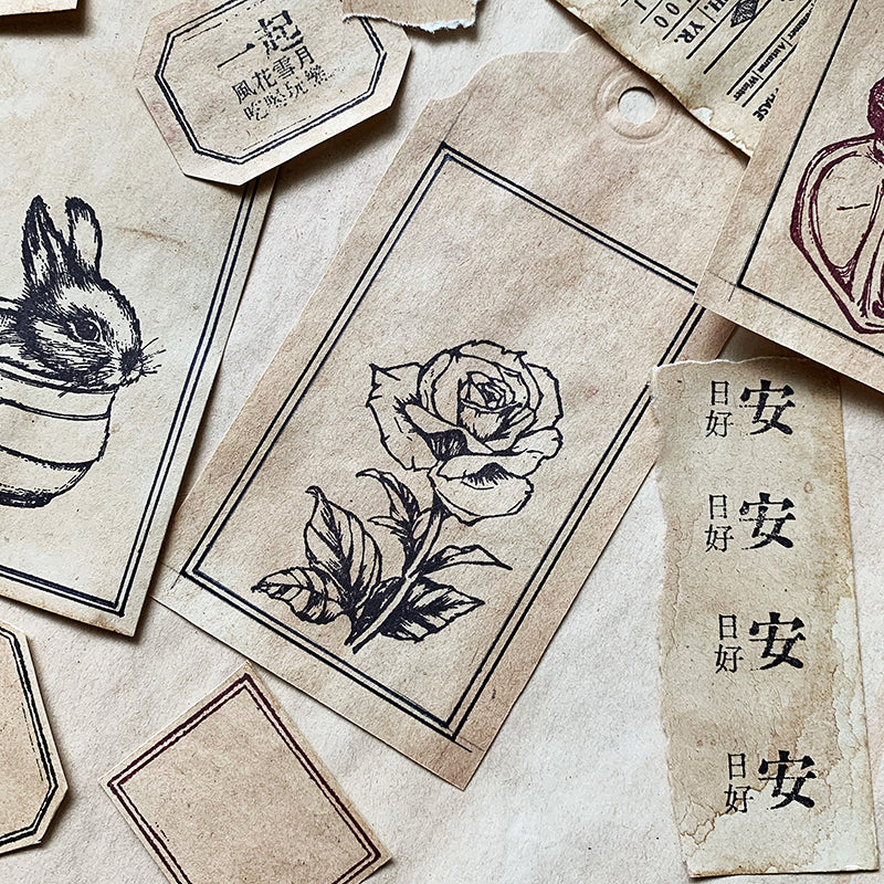 no.62《繁花》玫瑰 / 印章 - YU'S WORLD STORE|小玉的貼貼世界