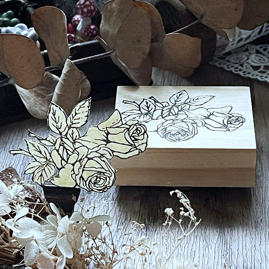 no.63《繁花》乾燥玫瑰 / 印章 - YU'S WORLD STORE|小玉的貼貼世界