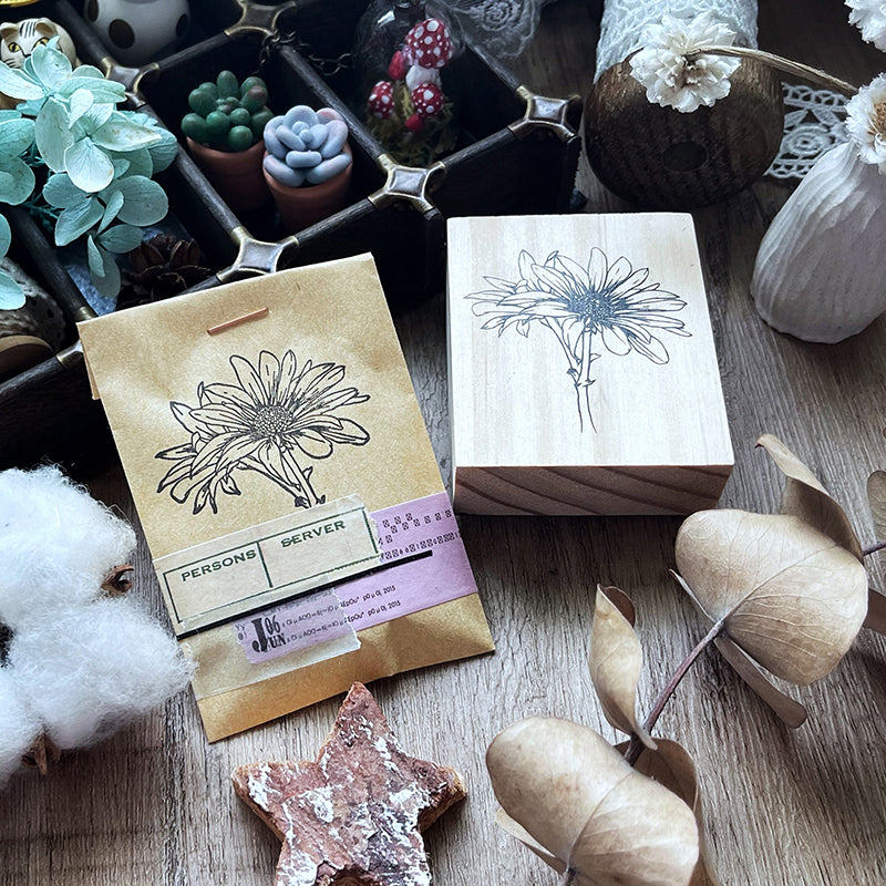 no.64《繁花》並蒂雛菊 / 印章 - YU'S WORLD STORE|小玉的貼貼世界