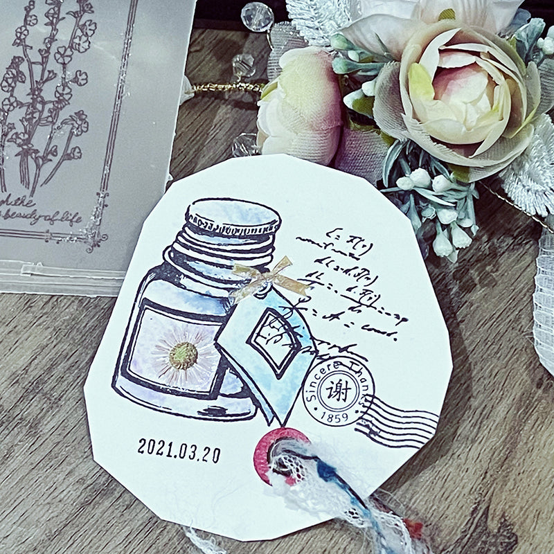 no.70《墨水瓶》/ 墨水試色印章 - YU'S WORLD STORE|小玉的貼貼世界