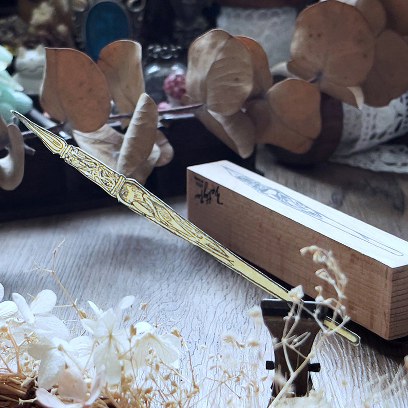 no.92《文房具》沾水筆 / 手繪復古印章 - YU'S WORLD STORE|小玉的貼貼世界