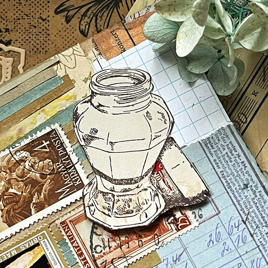 no.93《墨水瓶》新八角瓶 :: 復刻版 / 手繪復古印章 - YU'S WORLD STORE|小玉的貼貼世界