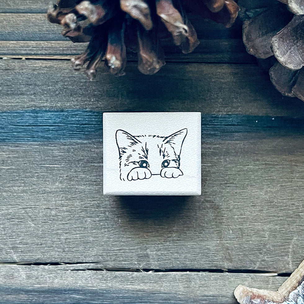 no.203-205   躲貓貓・喵喵 - 兜 蕊 咪 / 櫸木印章 預購2024/1/10出貨 - YU'S WORLD STORE|小玉的貼貼世界