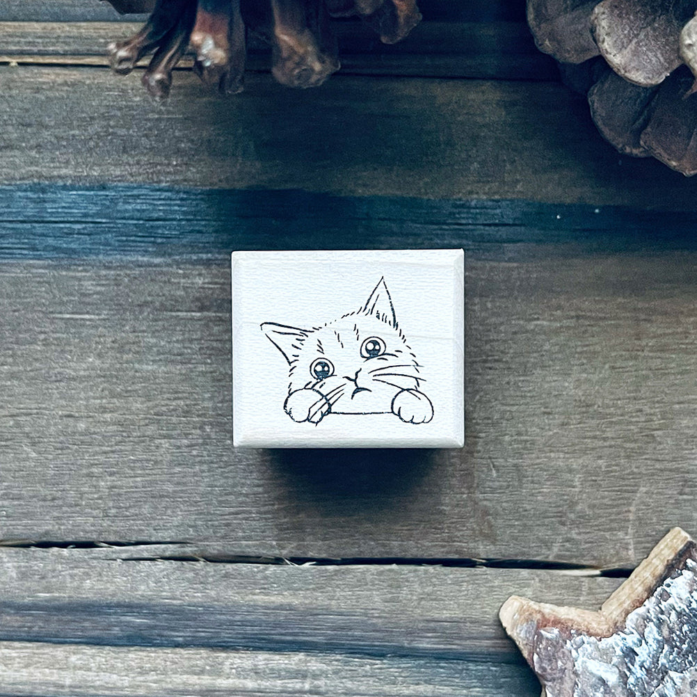 no.203-205   躲貓貓・喵喵 - 兜 蕊 咪 / 櫸木印章 預購2024/1/10出貨 - YU'S WORLD STORE|小玉的貼貼世界