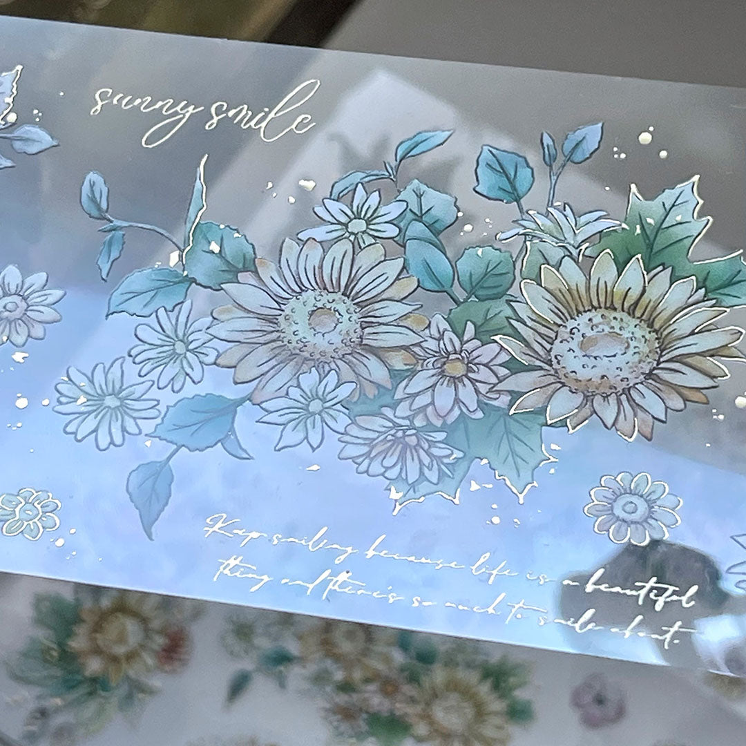 【預購】TAP27 繁花・暖陽 / PET膠帶 :: 霧面燙金 - 2024/1/10出貨 - YU'S WORLD STORE|小玉的貼貼世界