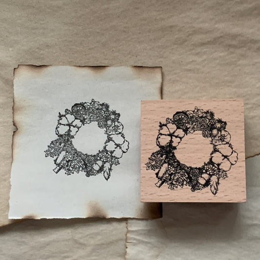 no.94 花之環 / 手繪復古印章 - YU'S WORLD STORE|小玉的貼貼世界