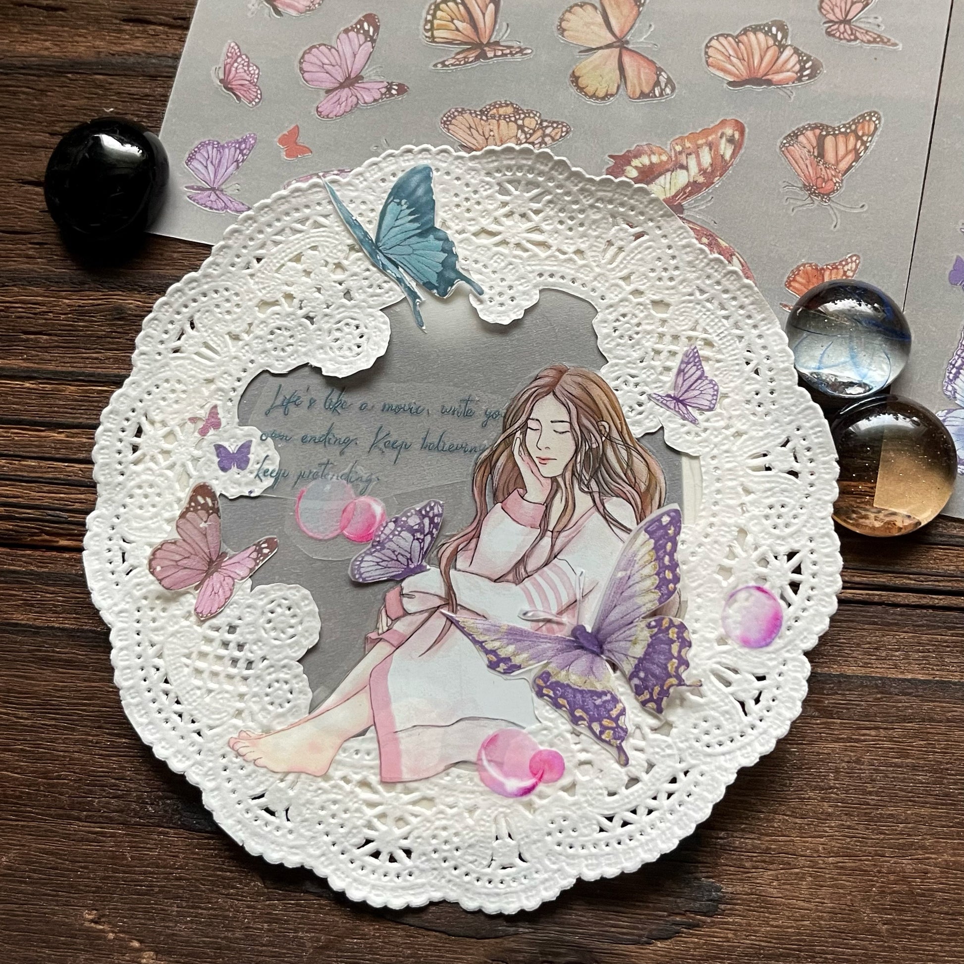 舞蝶 / 轉印貼紙 - YU'S WORLD STORE|小玉的貼貼世界