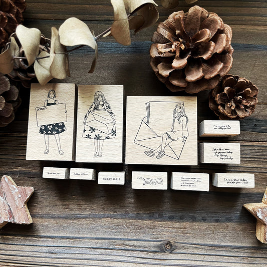 no.157-167 收信快樂 / 印章 - YU'S WORLD STORE|小玉的貼貼世界