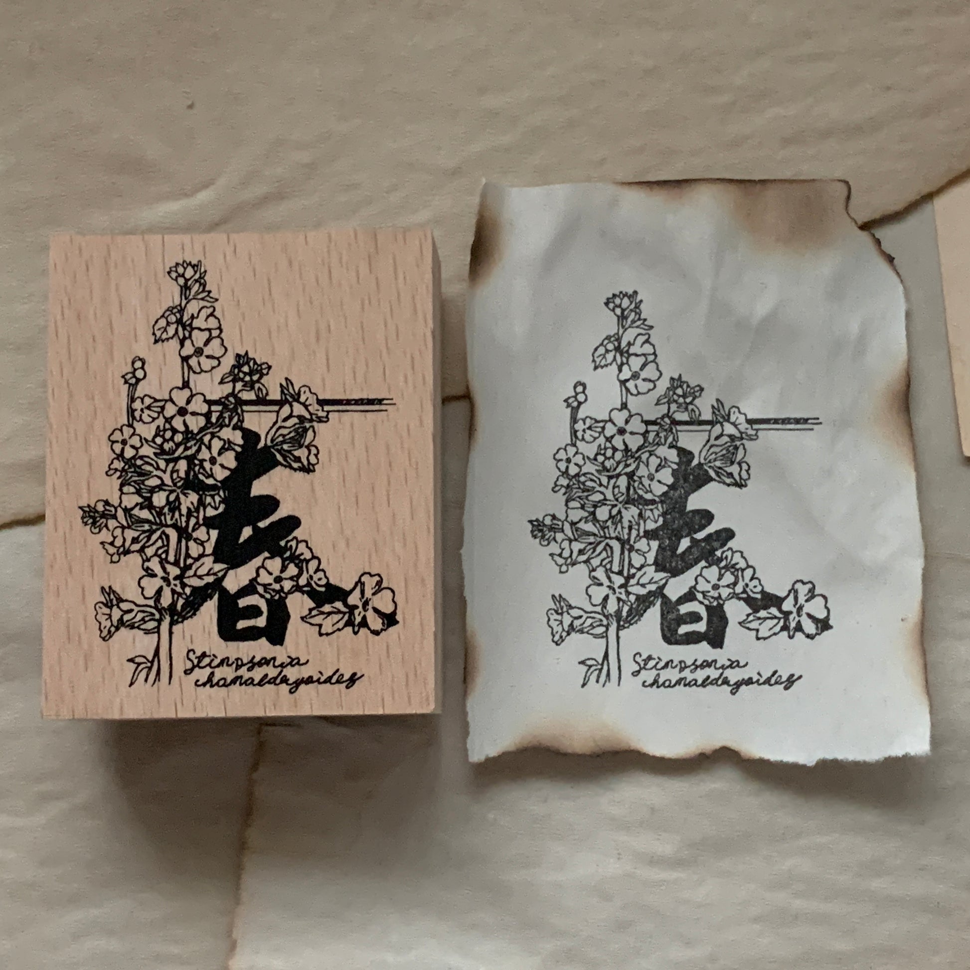 no.77-80 四季之花 / 手繪復古印章 - YU'S WORLD STORE|小玉的貼貼世界